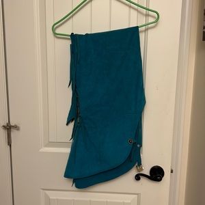 Turquoise Suede Chaps